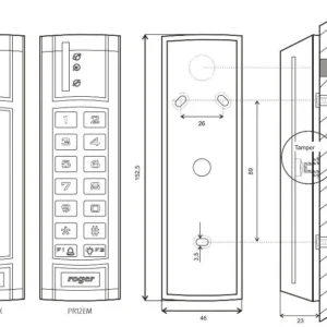 czytnik zblizeniowy roger prt12em bk 4af9542b67df4df19488cd5247b70dfb