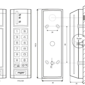 czytnik zblizeniowy roger prt12em bk c5f9779adb2449c1af039fa2576a8788