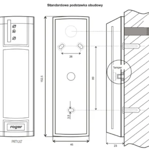 czytnik zblizeniowy roger prt12lt bk 16267d86479149f9b14542cdbc823af3