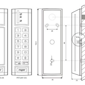 czytnik zblizeniowy roger prt12mf des bk 184d082c0c63421dbd6bd9492ca35f4e