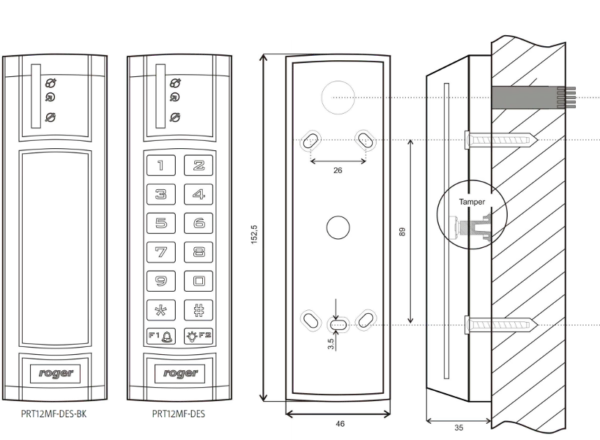 czytnik zblizeniowy roger prt12mf des bk a1a062577b594e90a43c252492e94034