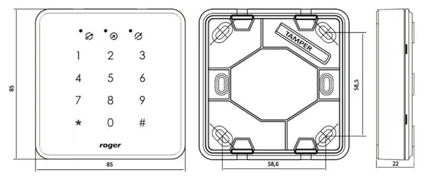 czytnik zblizeniowy roger prt82mf be78b9a6333c46d29fae89118e674e02