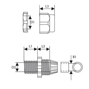 dawnica kablowa z gwintem pg 21 jasnoszary 1szt ae81af3b8e934d13994b10c19662369f