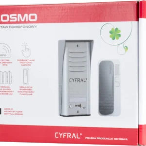 domofon cyfral cosmo 2 lokatorki czarna kaseta czarne unifon df3bbc45cf454751beb00f32781c44ea