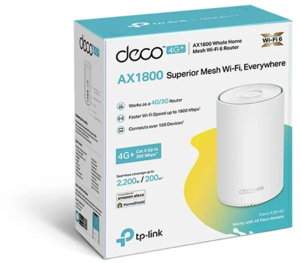 domowy system wi fi mesh tp link deco deco x20 4g f6c120eee0af463098e2203607ebe3fc