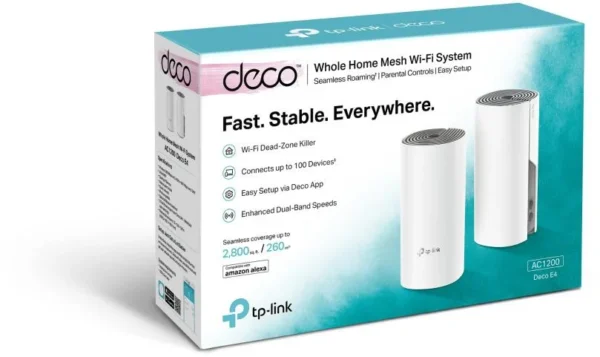 domowy system wi fi mesh tp link deco e4 2 pack 79cc9d64498d47ce8d08aa14d8444f18