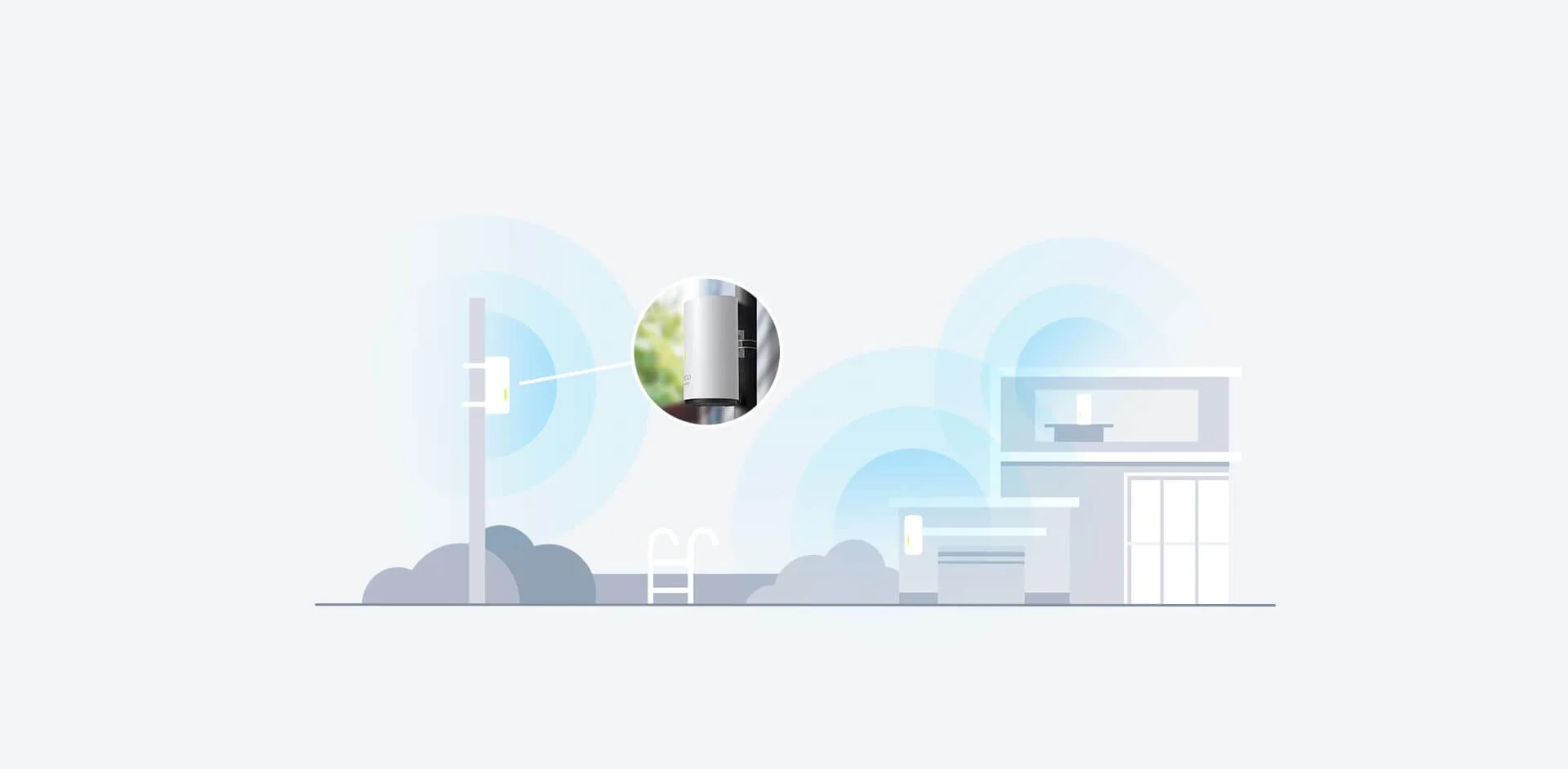 Jednostka domowego systemu WiFi MESH TP-Link DECO X50-OUTDOOR – płynny roaming w budynku i poza nim