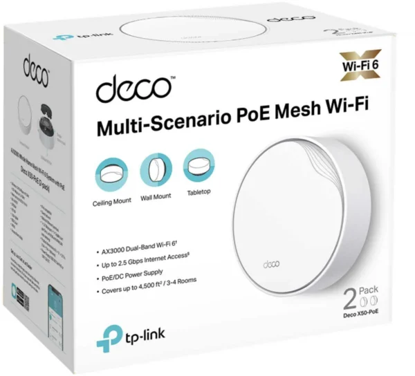 domowy system wi fi mesh tp link deco x50 poe2 pack a893c5eb83c749688e2847f892581688