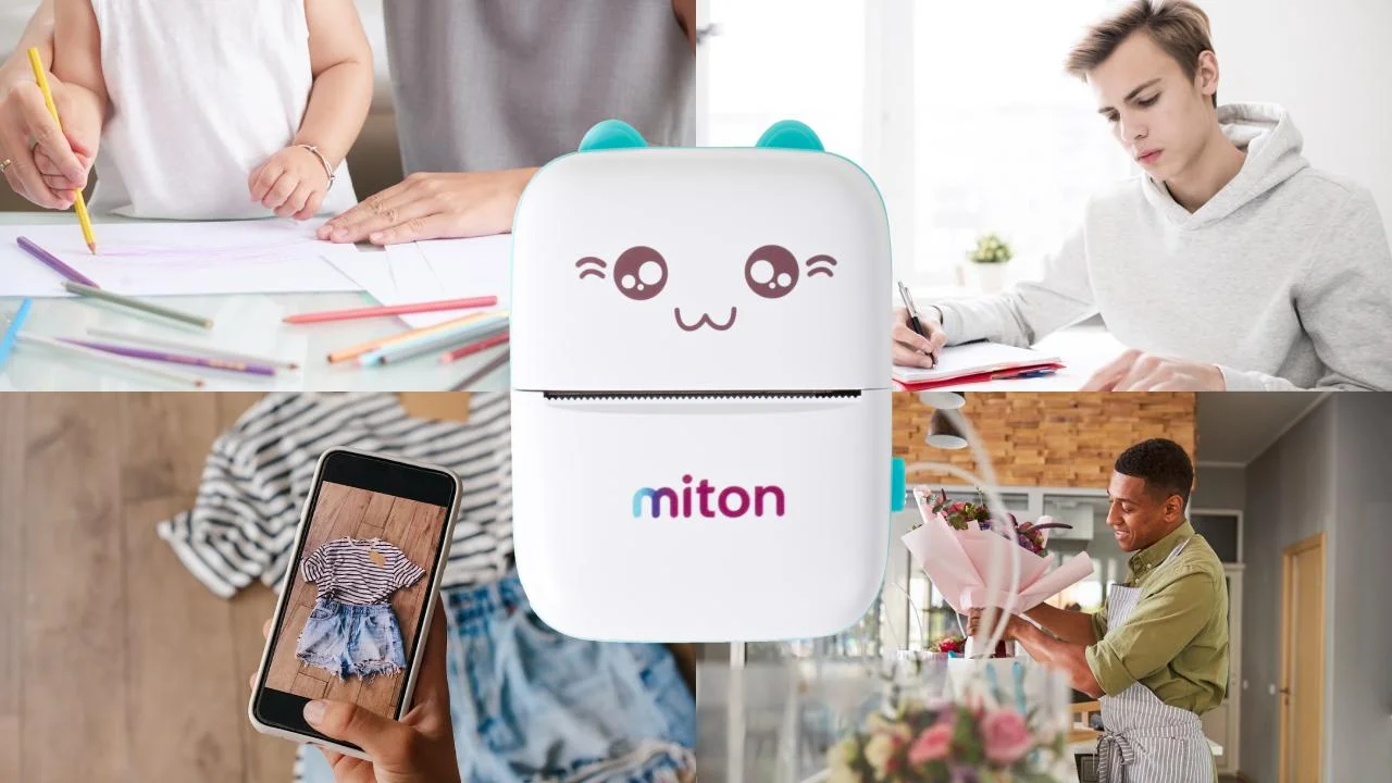 Drukarka termiczna Miton D-001 + 15 rolek