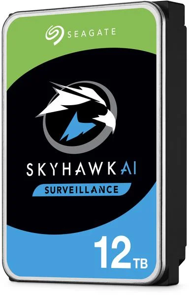 Dysk HDD do rejestratora SEAGATE SkyHawk AI ST12000VE003 12TB - Całodobowe, płynne przesyłanie strumieniowe.