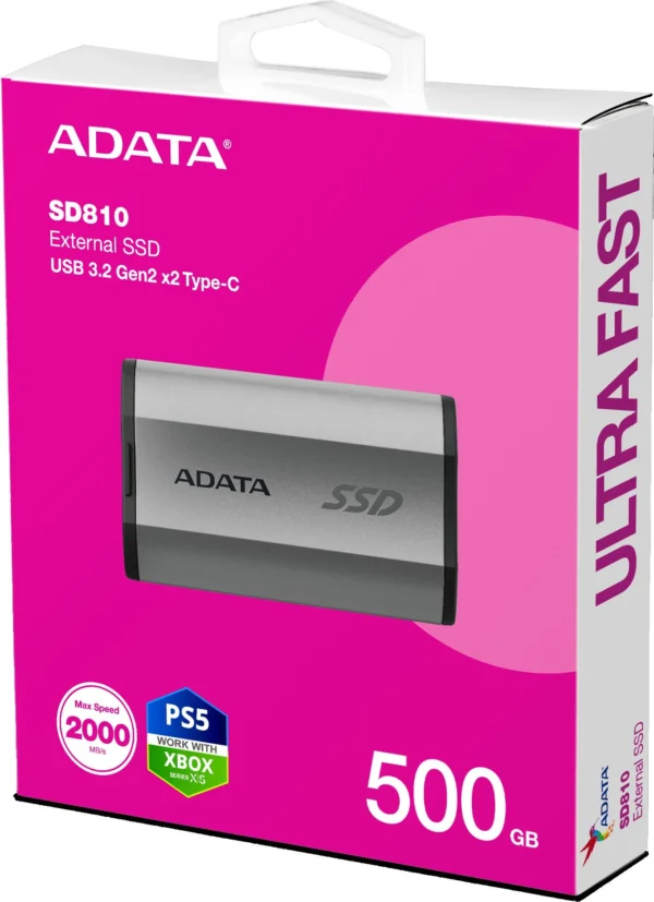 dysk ssd adata sd810 external 500gb usb32 srebrny f0c42752c959458a80922fd7944e2834