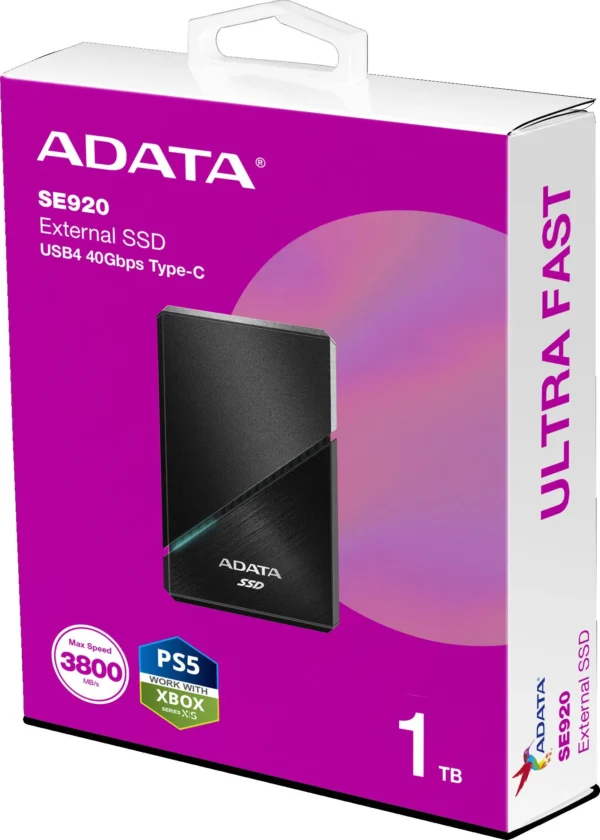dysk ssd adata se920 1tb usb4c czarny 1bd4ed845c4f427e986266e9a19162b8