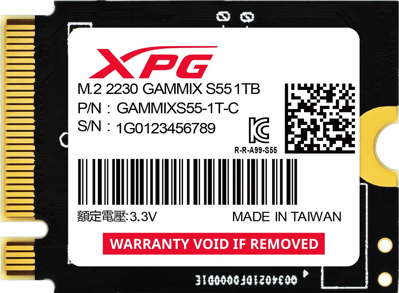 Dysk SSD – Adata XPG GAMMIX S55 1TB M2230