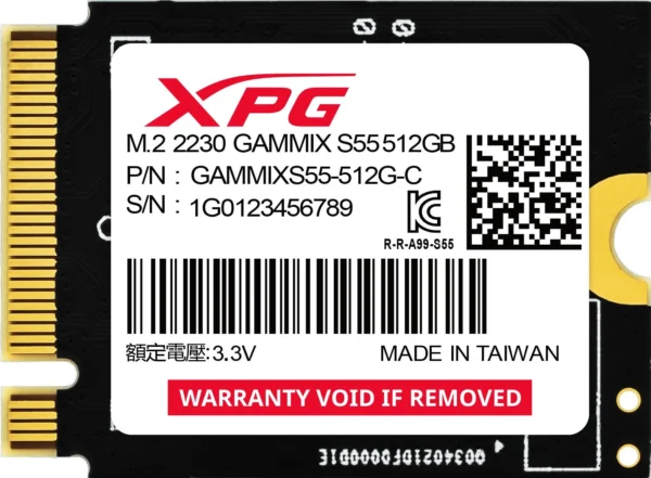 dysk ssd adata xpg gammix s55 512gb m2230 7bdf4d1f5c0c4a84965f6cd97f4255b7