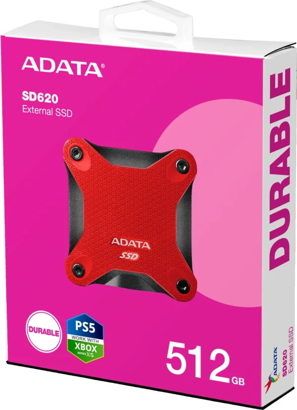 dysk zewnetrzny ssd adata sd620 512gb czerwony 62595d84e0974d029df4fdf350e0bd52