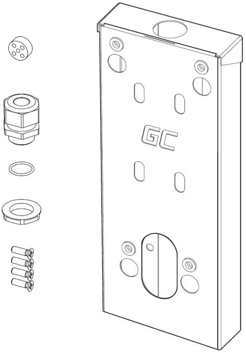 DYSTANS DO MONTAŻU ŁADOWARKI EV WALLBOX Greencell HabuDen Spacer EVGCAKHS1
