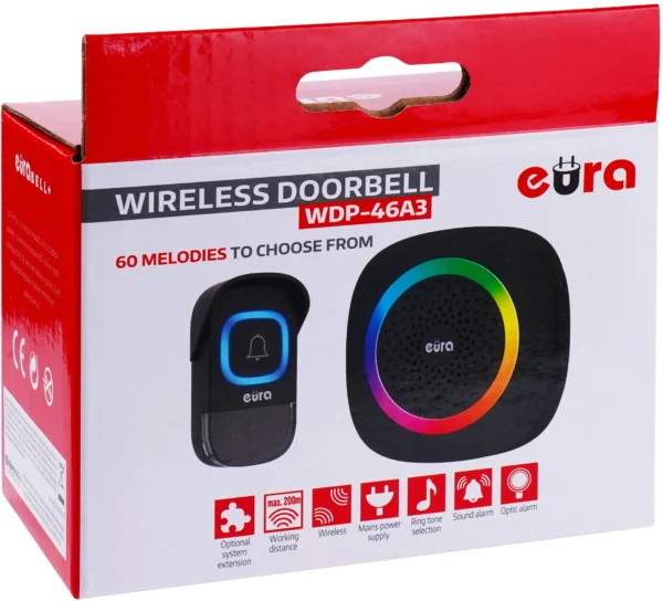dzwonek bezprzewodowy eura wdp 46a3 czarny f76fcff5b116422b81e5c97ef2d913b1
