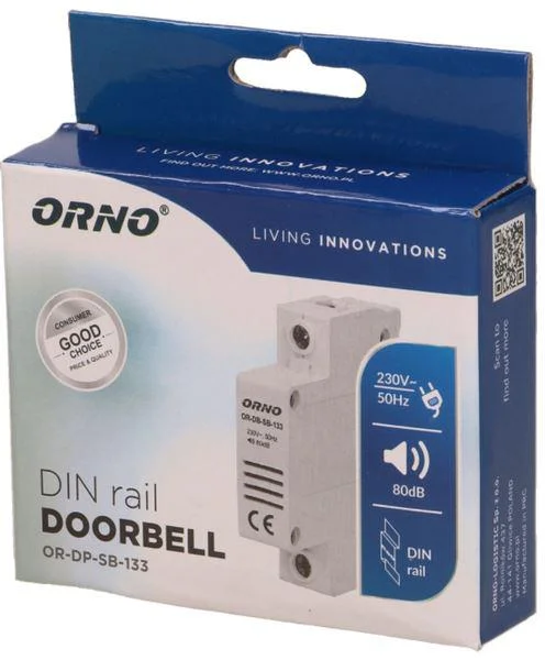 dzwonek przewodowy orno na szyne din 1 modu or dp sb 133 3d51a641e9644af6b6234da61df20b88