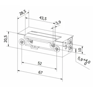 elektrozaczep bira symetryczny es1 006 12v dc niskopradowy z cf5d7345aec045b0ad5fb5358fbbbc9d