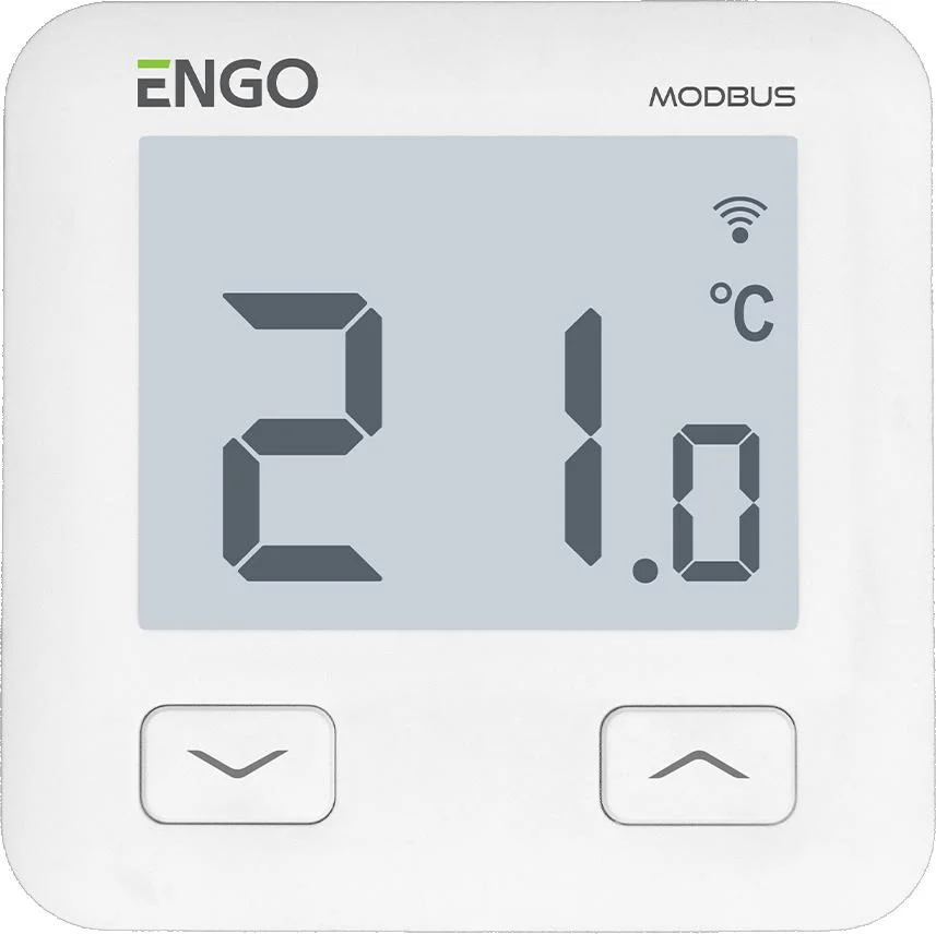 ENGO Controls E10-MBUSW - Internetowy, podtynkowy regulator temperatury, MODBUS, Wi-Fi, 230V