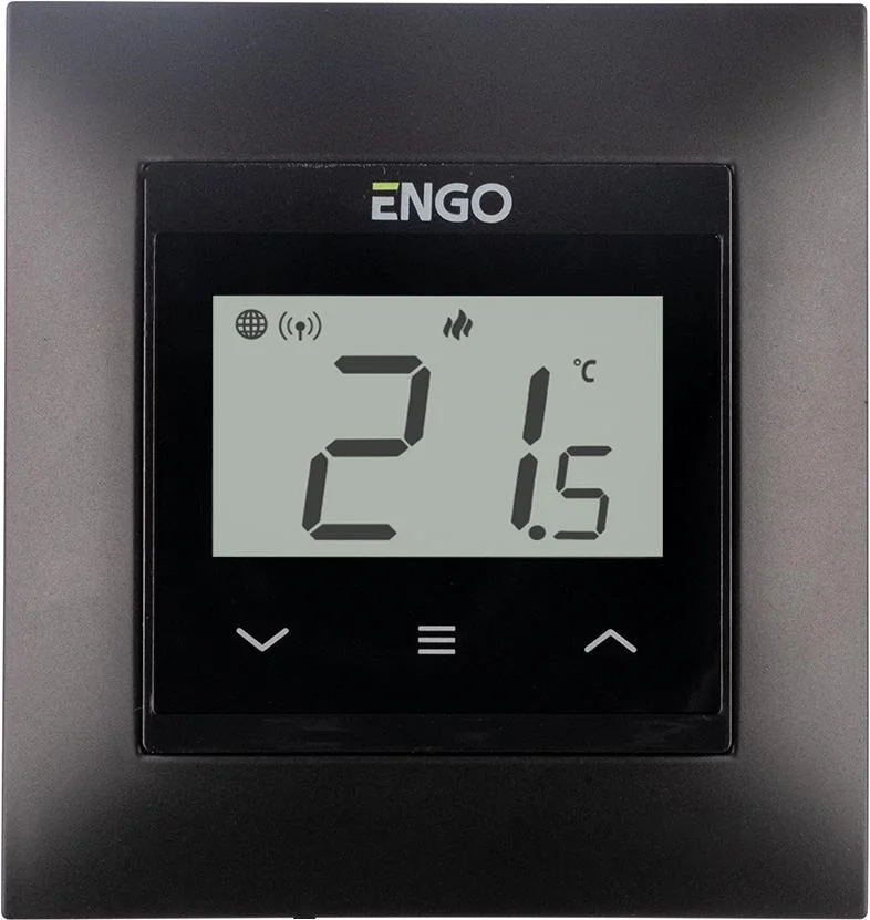 ENGO Controls E55-B - Internetowy, podtynkowy regulator temperatury do ramki 55x55, Wi-Fi