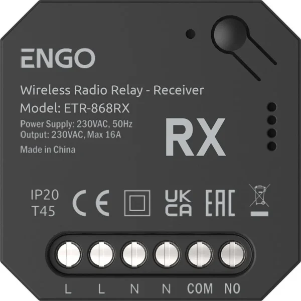 engo controls etr 868rx odbiornik dodatkowy do przekaznika c61e60ee73004940a804c3e37aa56e81