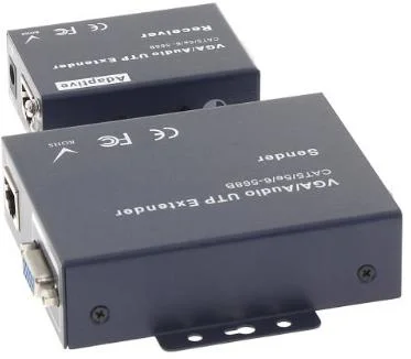 EXTENDER VGA+AU/UTP – zestaw nadajnika i odbiornika VGA + Audio po skrętce UTP
