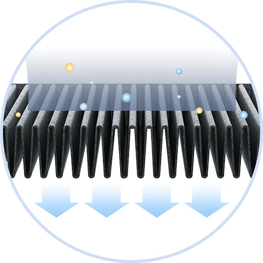 Wysokowydajny filtr Xiaomi - połączenie mocy ładunku elektrostatycznego i filtracji mechanicznej