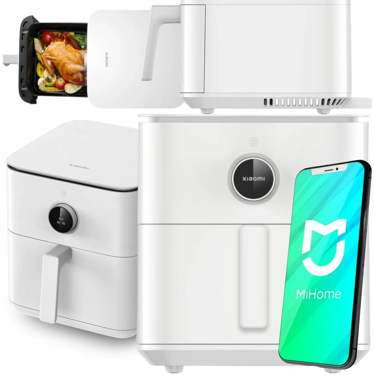 Frytkownica beztłuszczowa Xiaomi Air Fryer 6,5L 1800W - najważniejsze cechy: