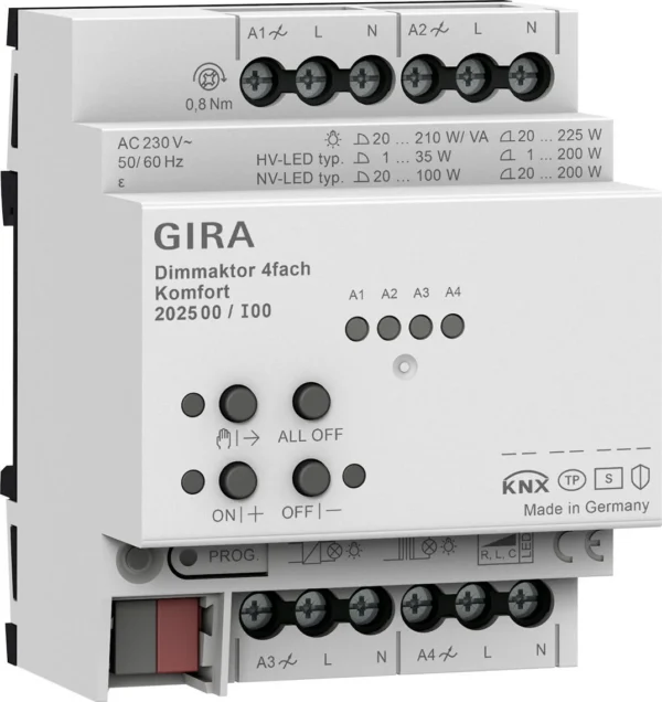 gira aktor sciemniajacy 4x komfort knx secure one 202500 507f3a121236456783d807682d13f0e1