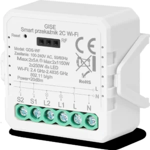 gise smart podwojny modu przekaznikowy wifi tuya gds wf 97557cb907d44bdeaafe48aa69b62d54