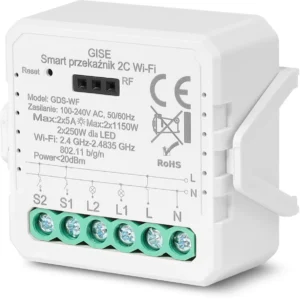 gise smart podwojny modu przekaznikowy wifi tuya gds wf c7fc756528864fb49c097324ff029bca