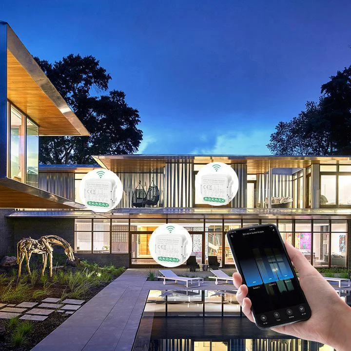 GISE Smart Podwójny moduł przekaźnikowy Zigbee | Tuya | GDS-ZB