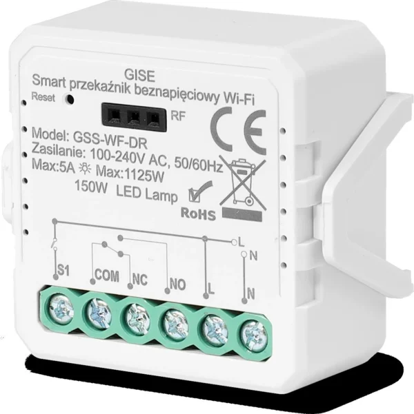 gise smart pojedynczy modu przekaznikowy bezpotencjaowy wifi c62a1f4594fd425f8f40ddb76025ab54
