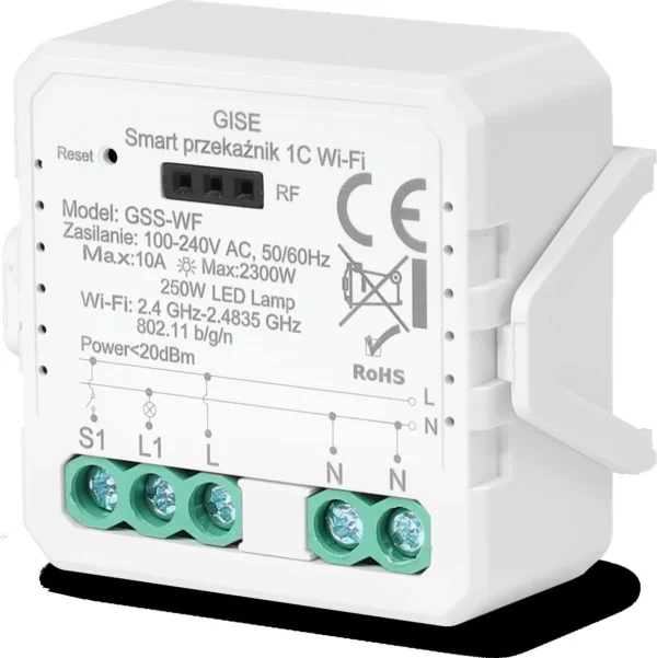gise smart pojedynczy modu przekaznikowy wifi tuya gss wf 11daeb6f05074c23b9a1dc9e7ed6098a
