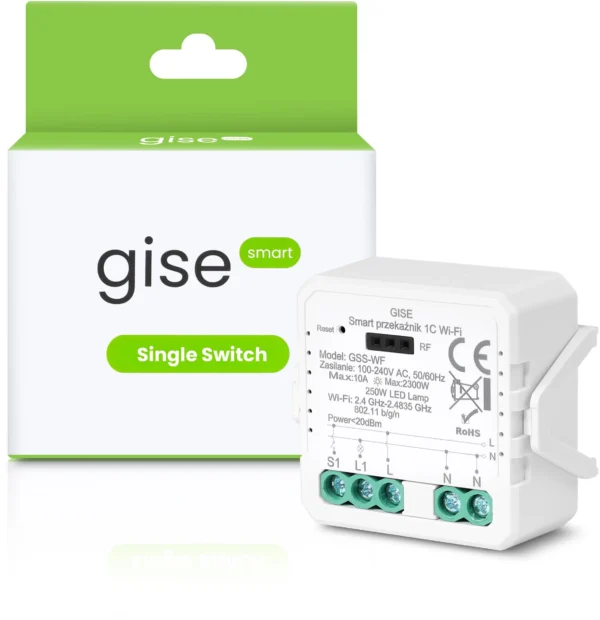 gise smart pojedynczy modu przekaznikowy wifi tuya gss wf 25edf4424fae43d39cb06c1a35503cf7