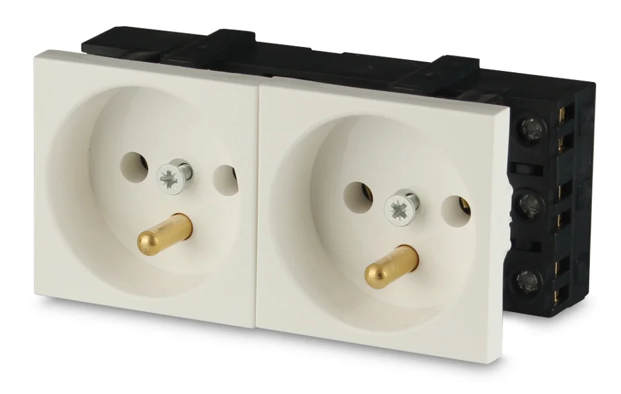 GNIAZDO 2M ELEKTRYCZNE PODWÓJNE