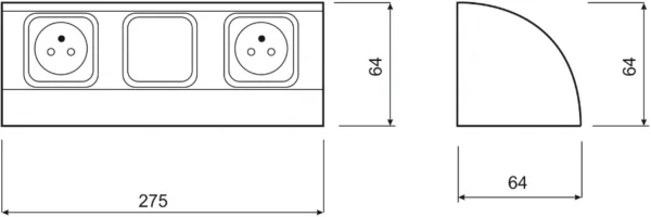 gniazdo meblowe z wyacznikiem orno or ae 1304 2x230v 7e78f05429ba48f09aa57dff56d65bd0