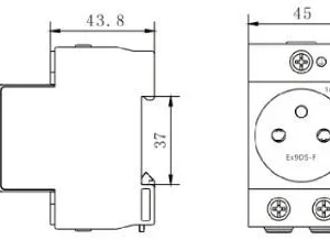 gniazdo moduowe na szyne din th 35 do rozdzielnicy noark ex9 1875855163174c56af848c7c43778d71