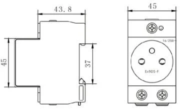 gniazdo moduowe na szyne din th 35 do rozdzielnicy noark ex9 1875855163174c56af848c7c43778d71