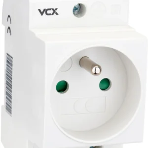gniazdo na szyne th 35 z bolcem uziemiajacym 230v vcx gn th 7587dc09604e489197435f06d94ba397