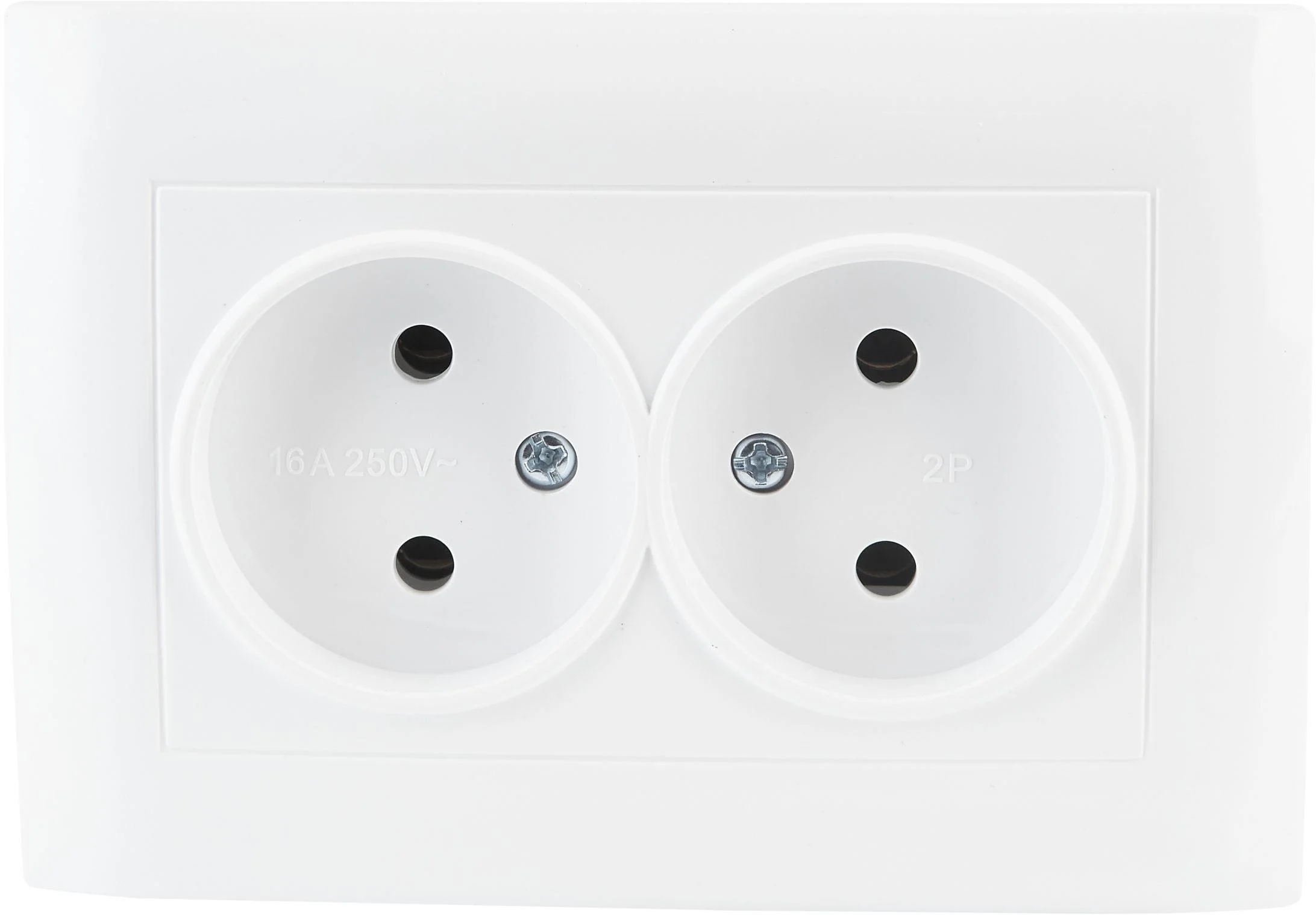 Gniazdo podwójne VCX LC 14 Biały