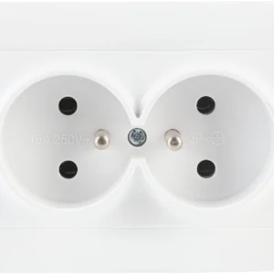 gniazdo podwojne z uziemieniem vcx wesa lc 16 biay 3996087554a64f43b285258ddd0f26d2