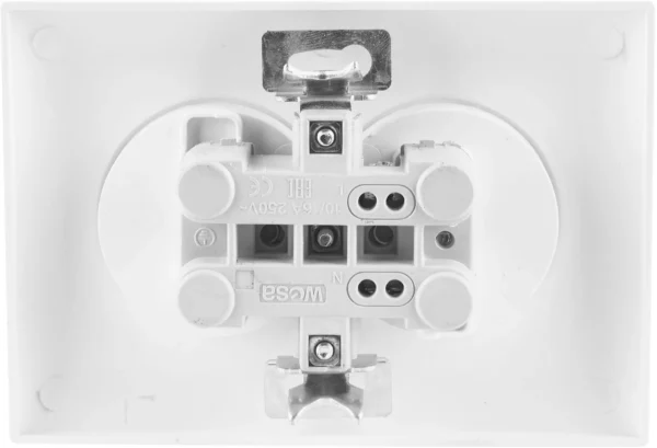gniazdo podwojne z uziemieniem vcx wesa lc 16 biay 7f8d5f367e0447988773ab5703b40ba4