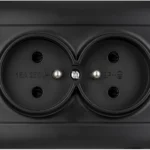 gniazdo podwojne z uziemieniem vcx wesa lc 16 czarny ba9cca8156b64bfdb40a7751556201e9