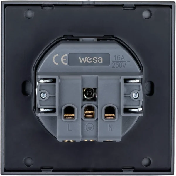 gniazdo pojedyncze z uziemieniem szare wesa cc tr 13x 6c50060246854474a649ac3cd894f4e8