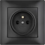 gniazdo pojedyncze z uziemieniem vcx wesa lc 13 czarny ebe08a3219fb4ca9a8e1ab38e585e6c6