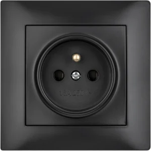 gniazdo pojedyncze z uziemieniem vcx wesa lc 13 czarny ebe08a3219fb4ca9a8e1ab38e585e6c6