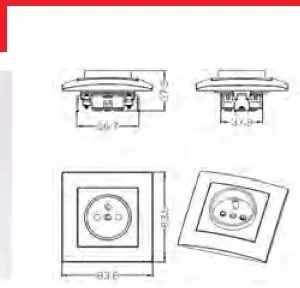 gniazdo pojedyncze z uziemieniem z usb vcx wesa lc 13a biay 81289c1c15ae4c399e174fbcdb239709