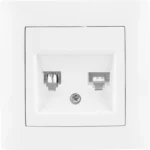 gniazdo telefoniczno komputerowe vcx wesa lc 42 biay b3edab39582f459994ee73d23b82b457